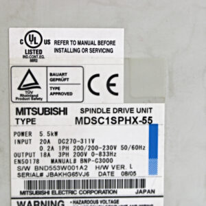 Mitsubishi MDSC1SPHX-55 Spindle Drive Unit 5,5kW -used-