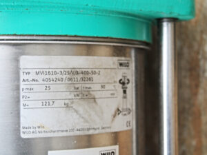 WILO MVI 1610-3/25/V/3-400-50-2 Hochdruck Kreiselpumpe -used-