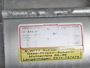 MAXIMATOR DLE 30 GG – druckluftbetriebener Kompressor