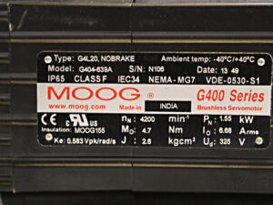 MOOG G404-639A G4L20,NOBRAKE -used-