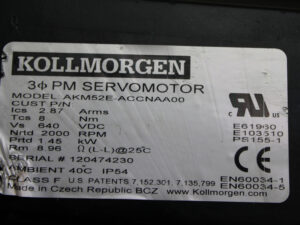 KOLLMORGEN AKM52E-ACCNAA00 Servomotor -used-