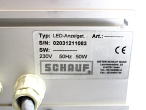 Schauf LED Anzeigetafel 230V/50W +2x Kabel -refurbished-