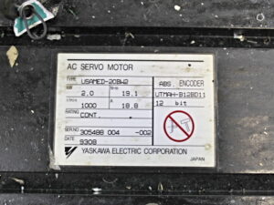 Yaskawa USAMED-20BW2 AC Servo-Motor Encoder:UTMAH-B12BD11 -used-