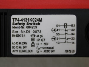 Euchner TP4-4131K024M Sicherheitsschalter -OVP/unused-