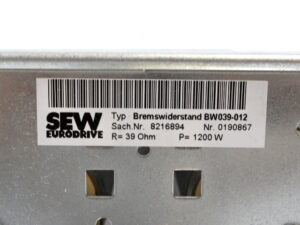 SEW BW039-012 Bremswiderstand – unused –
