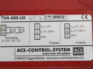 ACS-Control-System TVA-080-U0 Trennverstärker -used-