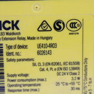 SICK UE410-4R03 – Sicherheitssteuerung 6026143 -used-