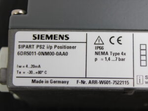 SIEMENS SIPART PS2 6DR5011-0NM00-0AA0 -unused-