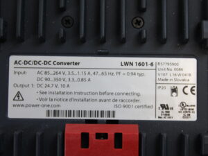 Power One LWN 1601-6 AC-DC/DC-DC Converter -unused-
