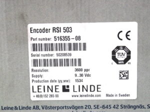 Leine&Linde RSI 503 516355-08 3600ppr Drehgeber – OVP/unused –