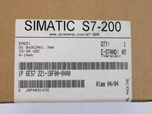 SIEMENS SIMATIC S7 6ES7221-1BF00-0XA0 -OVP/sealed-