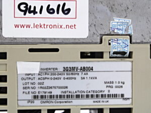 OMRON 3G3MV-AB004 Frequenzumrichter -used-