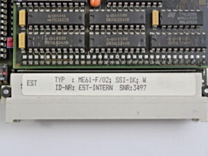 EST ME61-F/02; SSI-1K Steckplatine -gebraucht/used-