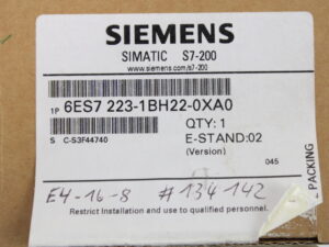 SIEMENS SIMATIC S7 6ES7223-1BH22-0XA0 ES:02 -OVP/unused-