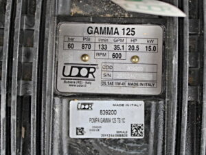 Udor Gamma 125 TS 1C Kolbenpumpe -unused-