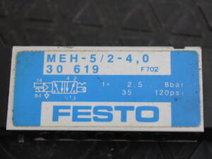 FESTO MEH-5/2-4,0 30619 F702 Magnetventil -used-