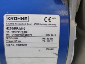 KROHNE H250/RR/M40 Durchflussmesser -used-