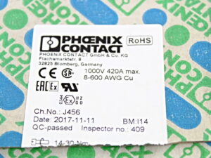 Phoenix Contact RBO 12 3244627 5x Bolzenanschlussklemme -OVP/unused-