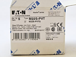 Eaton M22S-PVT Stopp/Halt-Taste 5 Stück -unused/OVP-