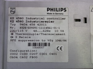 Philips KS 4580 Einkreis-Mikroprozessorregler 9404 458 42011 -used-