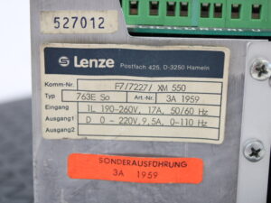 Lenze AC 760  763E SO Frequenzumrichter -used-