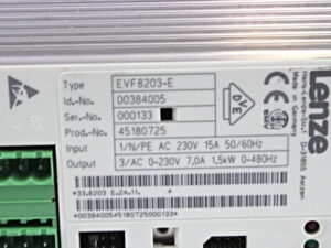 Lenze EVF8203-E Frequenzumrichter 00384005 -used-