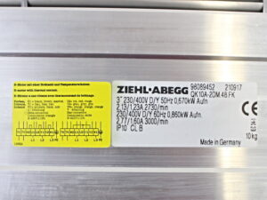 Ziehl-Abegg QK10A-2DM.48.FK Radialventilator -unused-
