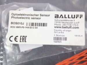 BALLUFF BOS010J BOS 18MR-PS-HA-E5-CS4 Lichttaster Sensor unused/ovp