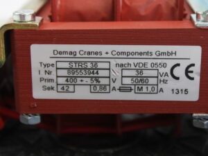 Demag Cranes STRS 36 Transformator -unused-