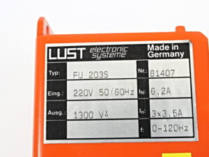 LUST FU203S Frequenzumrichter -refrubished-