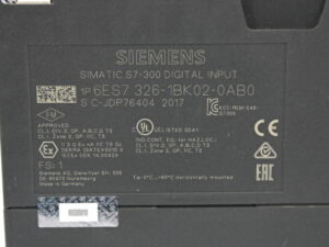 Siemens 6ES7326-1BK02-0AB0 Simatic S7-300 Digital input E=1  -used-