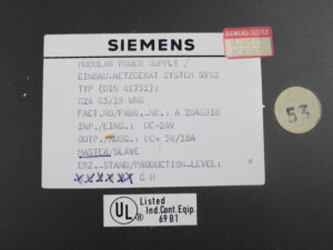 Siemens G24 G5/18 WRG Netzteil -unused-