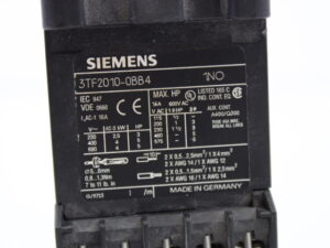 SIEMENS 3TF2010-0BB4 + SIEMENS 3TX4412-1A Hilfsschaltblock -used-