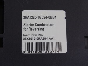 SIEMENS 3RA1220-1GC24-0BB4 Starter Combination + 3RH1921-1HA31 + 3RV1021-1GA10 -used-