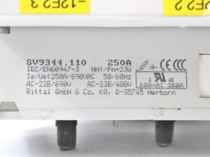 Rittal SV9344.110 NH1 250A 3-polig Sicherungslasttrenner – used –