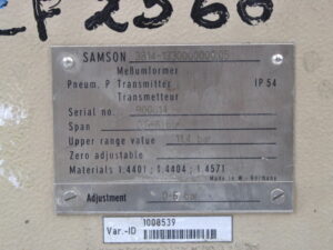 SAMSON 3814-1330000000.05 0,6-6 bar Messumformer – used –