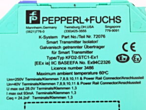 Pepperl+Fuchs KFD2-STC1-Ex1 Transmitterspeisegerät 72076 -used