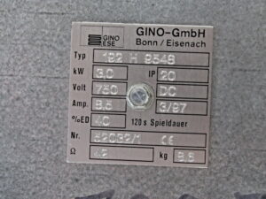 Gino ESE GmbH 192 H 9548 Bremswiderstand  -used-