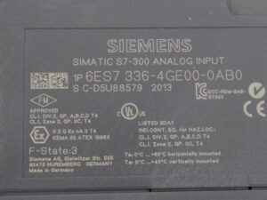 SIEMENS SIMATIC S7-300 6ES7 336-4GE00-0AB0 -used-