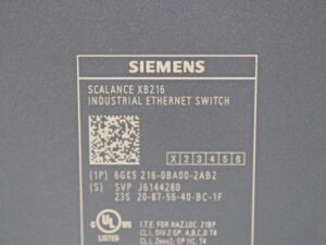 SIEMENS Simatic Scalance XB216 / 6GK5216-0BA00-2AB2  -used-