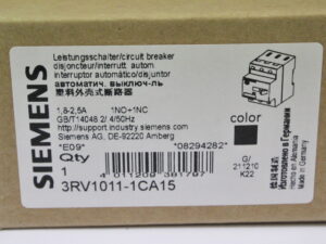 SIEMENS 3RV1011-1CA15 Leistungsschalter -unused/OVP-