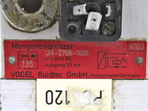Vogel SKF 24-2709-1035 24VDC 20mA Mengenbegrenzer – used –