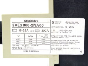 SIEMENS 3VE3000-2NA00 16-25A Leistungsschalter – OVP/unused –