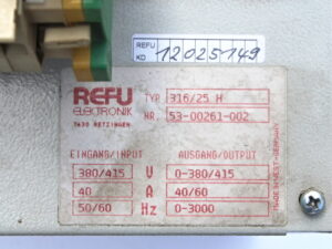 REFU Elektronik 316/25H 40A Frequenzumrichter – used –