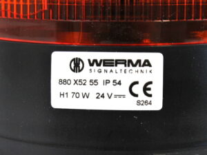 Werma Signaltechnik 880 X52 55 70W 24V Drehspiegelleuchte – OVP/unused –
