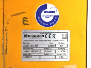 Abitron Z505118.C-4334 RF-Band 434 H13C54 Sicherheitsfunkfernsteuerung – used –