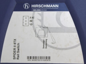 Hirschmann Spider II 8TX Rail switch -used-