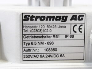 Stromag Getriebeschalter R51 Typ 6,5 NM-696 -unused-