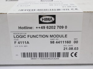 HIMA F 4111A Industrial Computer Accesssory -unused-