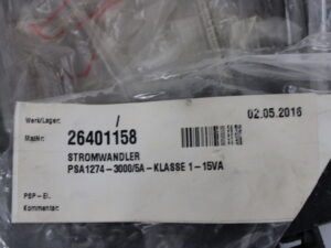 EFEN PSA 1274-3000/5A Aufsteckstromwandler -used-